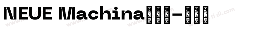 NEUE Machina英文字字体转换